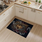 ODIKA Washable Mystic Book Gothic Rug - Low Pile Non-Slip Dark Academia Decor