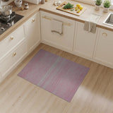 Pink Watercolor Stripe Area Rug