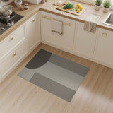 Beige Neutral Abstract Geometric Area Rug