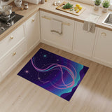 Cosmic Neon Swirl Area Rug