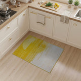 Yellow Sun Rays Geometric Area Rug