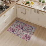 Pink Floral Blossom Area Rug