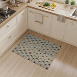 Neutral Geometric Diamond Area Rug