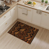 Orange Southwestern Cactus Pueblo Rug