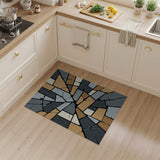 Shattered Grey Mosaic Area Rug