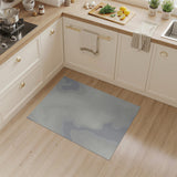 Grey Grey Topographic Contour Area Rug