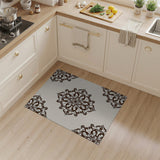 Elegant Beige Persian Motif Area Rug
