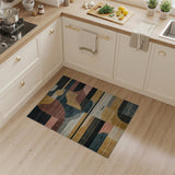 Multi-color and Patterns Geometric Abstract Multi-Color Area Rug