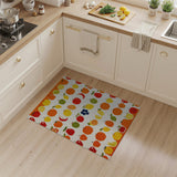 Vibrant Cross-Stitch Fruit Medley Area Rug