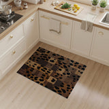 Leopard Patchwork Abstract Area Rug