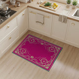 Ornate Pink Persian Border Area Rug