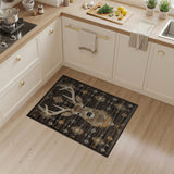 Southwestern Deer Head Area Rug