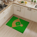 Vibrant Baseball Field Area Rug