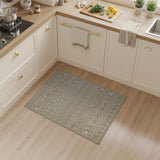 Beige Geometric Heritage Tribal No. 5 Area Rug
