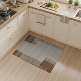 Textured Brown Tan Geometric Area Rug