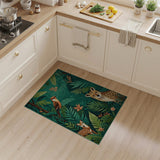 Jungle Cheetah Bird Deer Area Rug