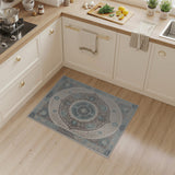 Teal Medallion Persian Area Rug