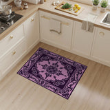 Blush Pink Ornate Persian Medallion Rug