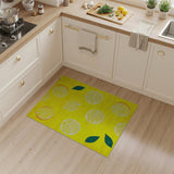 Sunny Lemon Slice Yellow Area Rug