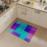 Vibrant Geometric Overlay Area Rug