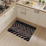 Pink Zebra Stripe Area Rug