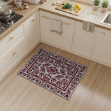 Ornate Traditional Persian Ornate Red Persian Floral Area Rug