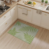 Lush Green Lush Green Fern Leaf Area Rug