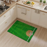 Baseball Pitcher's Mound Green Area Rug