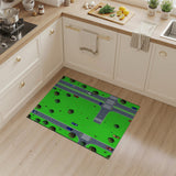 Retro Pixel Street Intersection Area Rug