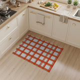 Red Bold Red Checkered Plaid Area Rug