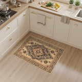 Brown and Tan Brown Tan Heritage Tribal Area Rug