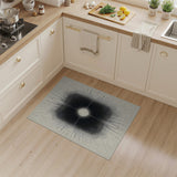 Radiant Starburst Black White Area Rug