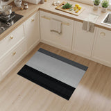 Black and White Black White Halftone Grid Area Rug
