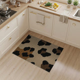 Boho Chic Brown and Tan Leopard Print Brown Tan Area Rug