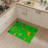 Multi-color and Patterns Cartoon Dinosaur Jungle Kids Area Rug