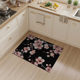 Pink Floral Vintage Pink Cherry Blossom Area Rug
