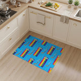 Rainbow Airplane Kids Area Rug