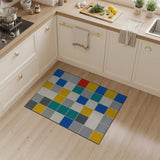 Geometric Modern Multi-color and Patterns Vibrant Multi-Color Geometric Patchwork Area Rug