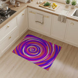 Swirling Multi-Color Vortex Area Rug