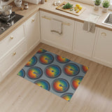Rainbow Spoke Geometric Area Rug