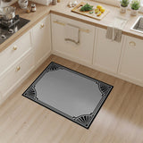Art Deco Geometric Frame Area Rug