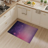 Starry Purple-Pink Galaxy Area Rug