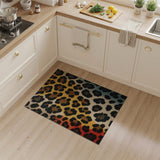 Vibrant Multi-Color Leopard Print Area Rug