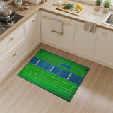 Rugby Pitch Geometric Area Rug