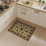 ODIKA Beige Persian Floral Medallion Rug