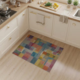 Vibrant Multicolor Geometric Patchwork Area Rug