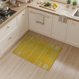Vibrant Yellow Geometric Grid Rug