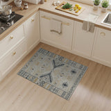 Southwestern Beige Southwestern Geometric Tribal Area Rug