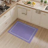 Purple Scalloped Lace Border Area Rug