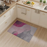 Pink Geometric Abstract Pink Area Rug